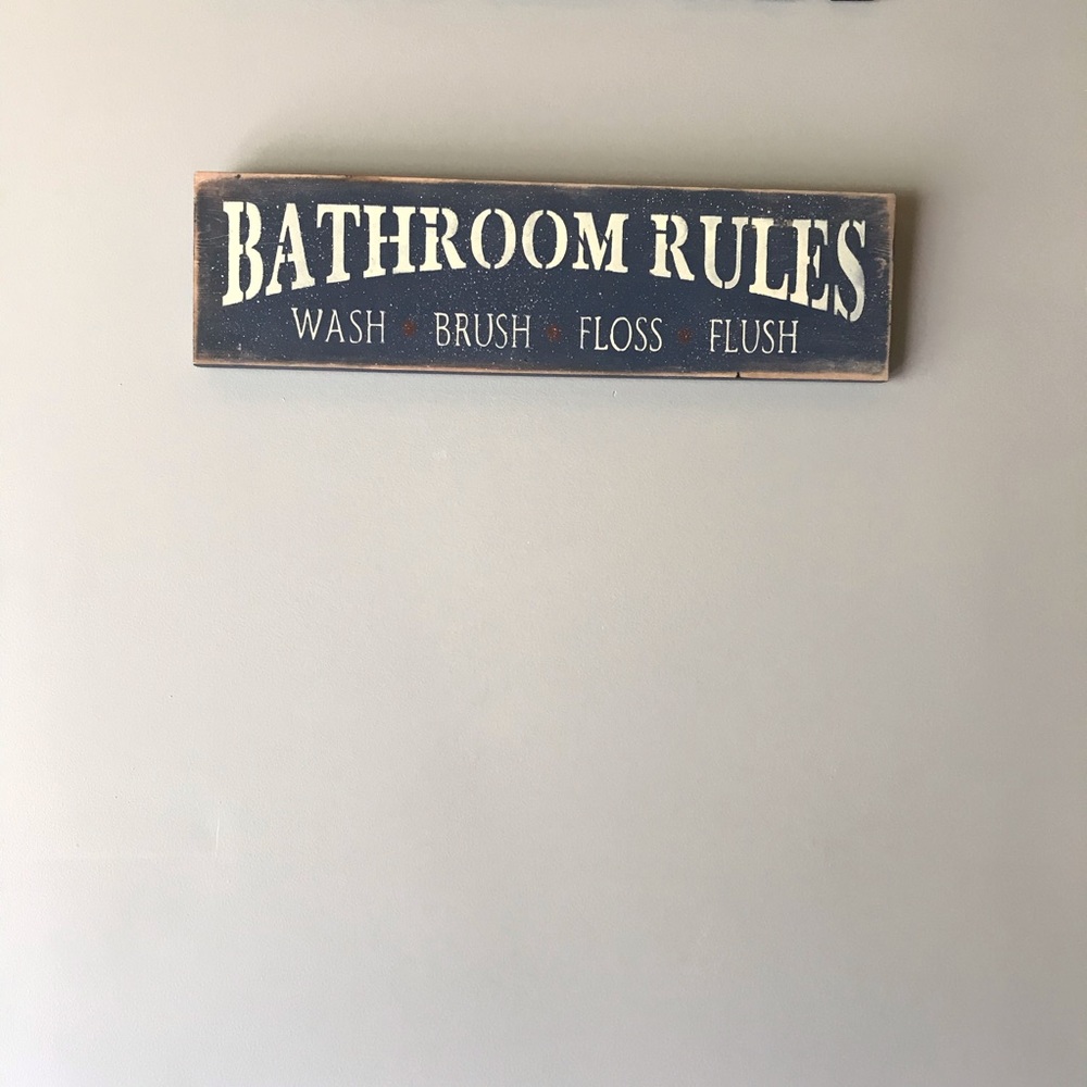 Bathroom Rules Sign - Picture 5 of 5